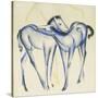 Two Blue Horses-Franz Marc-Stretched Canvas