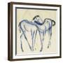 Two Blue Horses-Franz Marc-Framed Giclee Print