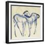 Two Blue Horses-Franz Marc-Framed Giclee Print