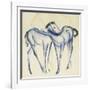 Two Blue Horses-Franz Marc-Framed Giclee Print