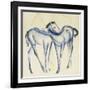 Two Blue Horses-Franz Marc-Framed Giclee Print