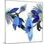 Two blue tulips-Hiroyuki Izutsu-Mounted Giclee Print