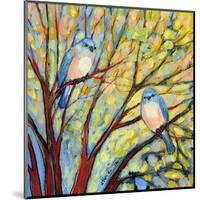 Two Bluebirds-Jennifer Lommers-Mounted Art Print