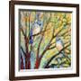 Two Bluebirds-Jennifer Lommers-Framed Giclee Print