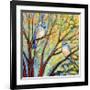 Two Bluebirds-Jennifer Lommers-Framed Giclee Print