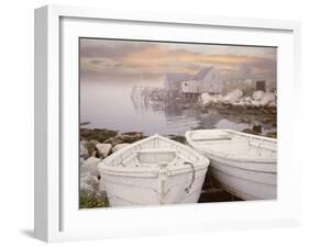 Two Boats at Sunrise, Nova Scotia ?11-Monte Nagler-Framed Photographic Print