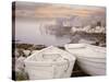 Two Boats at Sunrise, Nova Scotia ?11-Monte Nagler-Stretched Canvas