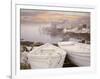 Two Boats at Sunrise, Nova Scotia ?11-Monte Nagler-Framed Photographic Print