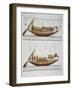 Two Boats Carrying Women and Servants-Ippolito Rosellini-Framed Giclee Print