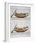 Two Boats Carrying Women and Servants-Ippolito Rosellini-Framed Giclee Print