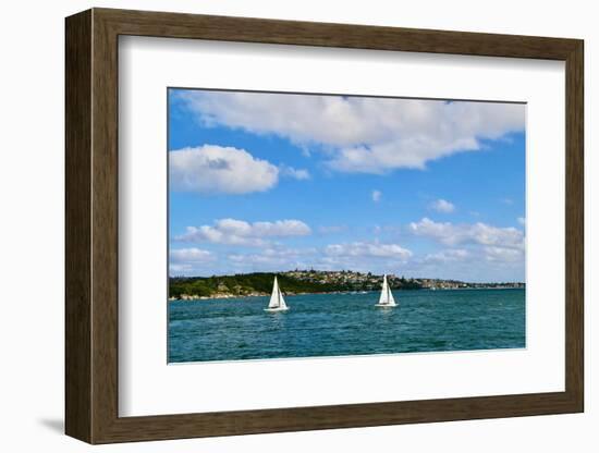 Two Boats In Sydney, 2016-null-Framed Photographic Print