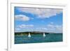 Two Boats In Sydney, 2016-null-Framed Photographic Print