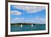 Two Boats In Sydney, 2016-null-Framed Photographic Print