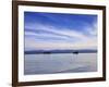 Two Boats on the Lake, Kollabaya, Challapampa, Isla del Sol, Lake Titicaca, Bolivia, South America-Simon Montgomery-Framed Photographic Print