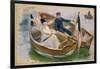 Two Boats with Flags, Wannsee, 1910-Max Liebermann-Framed Giclee Print