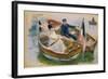 Two Boats with Flags, Wannsee, 1910-Max Liebermann-Framed Giclee Print