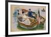 Two Boats with Flags, Wannsee, 1910-Max Liebermann-Framed Giclee Print