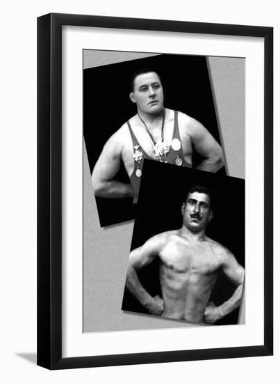 Two Bodybuilding Champions-null-Framed Art Print