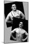 Two Bodybuilding Champions-null-Mounted Art Print