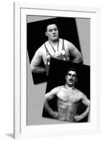 Two Bodybuilding Champions-null-Framed Art Print