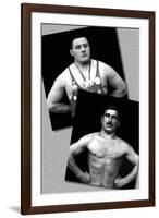 Two Bodybuilding Champions-null-Framed Art Print