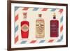 Two Bottles of Hair Tonic and One Bottle of Dandruff Remover-null-Framed Premium Giclee Print