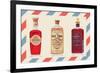 Two Bottles of Hair Tonic and One Bottle of Dandruff Remover-null-Framed Premium Giclee Print