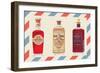 Two Bottles of Hair Tonic and One Bottle of Dandruff Remover-null-Framed Art Print