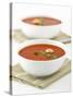 Two Bowls of Tomato Soup-Matt Johannsson-Stretched Canvas