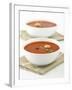 Two Bowls of Tomato Soup-Matt Johannsson-Framed Photographic Print