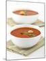 Two Bowls of Tomato Soup-Matt Johannsson-Mounted Photographic Print