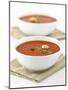 Two Bowls of Tomato Soup-Matt Johannsson-Mounted Photographic Print