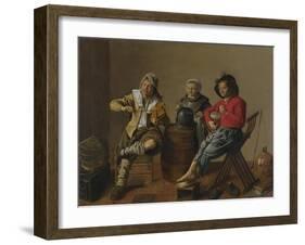 Two Boys and a Girl Making Music, 1629-Jan Miense Molenaer-Framed Giclee Print