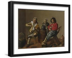 Two Boys and a Girl Making Music, 1629-Jan Miense Molenaer-Framed Giclee Print