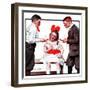 "Two Boys Bringing Girl Ice Cream,"July 5, 1924-George Brehm-Framed Giclee Print