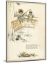 Two Boys Fishing from a Bridge-Kate Greenaway-Mounted Art Print