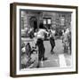 Two Boys Play-Fight While Other Children Look On, Harlem, 1938-Hansel Mieth-Framed Photographic Print