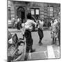 Two Boys Play-Fight While Other Children Look On, Harlem, 1938-Hansel Mieth-Mounted Photographic Print