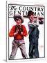 "Two Boys Playing Baseball," Country Gentleman Cover, May 24, 1924-George Brehm-Stretched Canvas