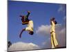 Two Boys Practice Capoeira, the Brazilian Martial Art-Camilla Watson-Mounted Photographic Print