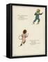 Two Boys Running-Kate Greenaway-Framed Stretched Canvas