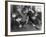 Two Boys Sit for a Game of Chess. Eight Spectators Look On-null-Framed Photographic Print