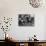 Two Boys Sit for a Game of Chess. Eight Spectators Look On-null-Mounted Photographic Print displayed on a wall