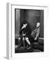 Two Boys Sitting on Doorstep-Nat Farbman-Framed Photographic Print