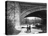 Two Boys Standing under the Ornate Arch of a Bridge in Prospect Park, Brooklyn, Ny-Wallace G^ Levison-Stretched Canvas