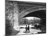 Two Boys Standing under the Ornate Arch of a Bridge in Prospect Park, Brooklyn, Ny-Wallace G^ Levison-Mounted Premium Photographic Print