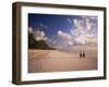 Two Boys Walking to School Along the Beach at Jambiani, Zanzibar, Tanzania, East Africa, Africa-Lee Frost-Framed Photographic Print