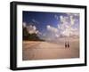 Two Boys Walking to School Along the Beach at Jambiani, Zanzibar, Tanzania, East Africa, Africa-Lee Frost-Framed Photographic Print