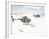 Two Breda Nardi NH-500 Helicopters of the Italian Air Force over Frosinone, Italy-Stocktrek Images-Framed Photographic Print