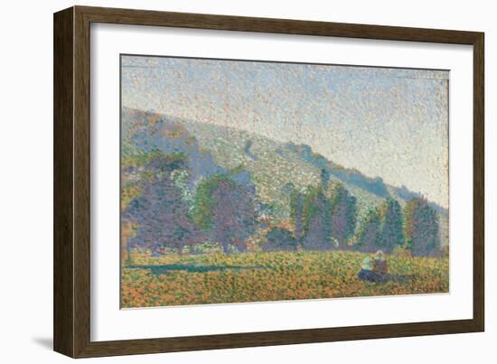 Two Breton Women in a Meadow, 1886-Émile Bernard-Framed Giclee Print